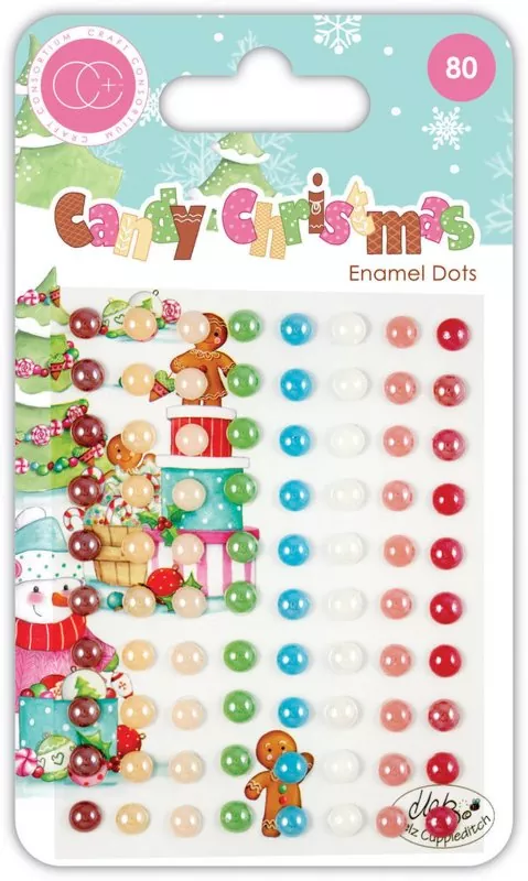 Candy Christmas Enamel Dots Craft Consortium