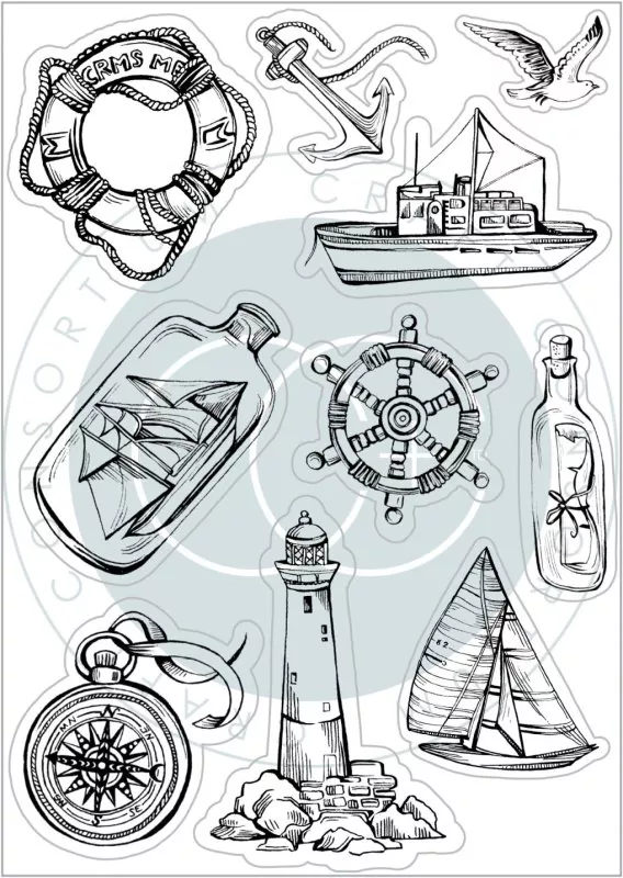 Craft Consortium Ocean Tale - Adventure clear stamp 1