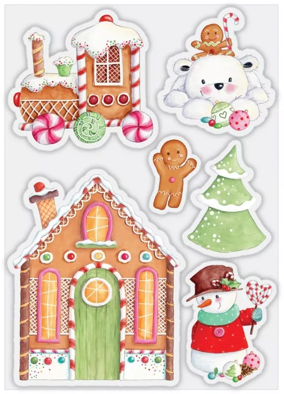 Craft Consortium Candy Christmas - Candy clear stamp 1
