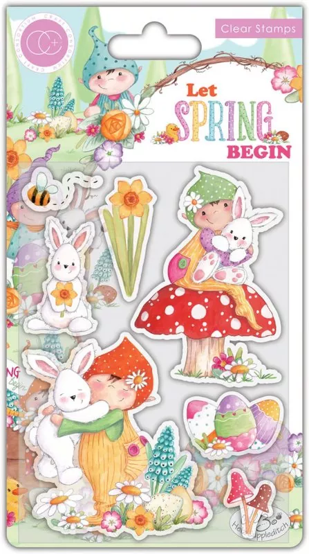 Craft Consortium Let Spring Begin - Bunny clear stamp