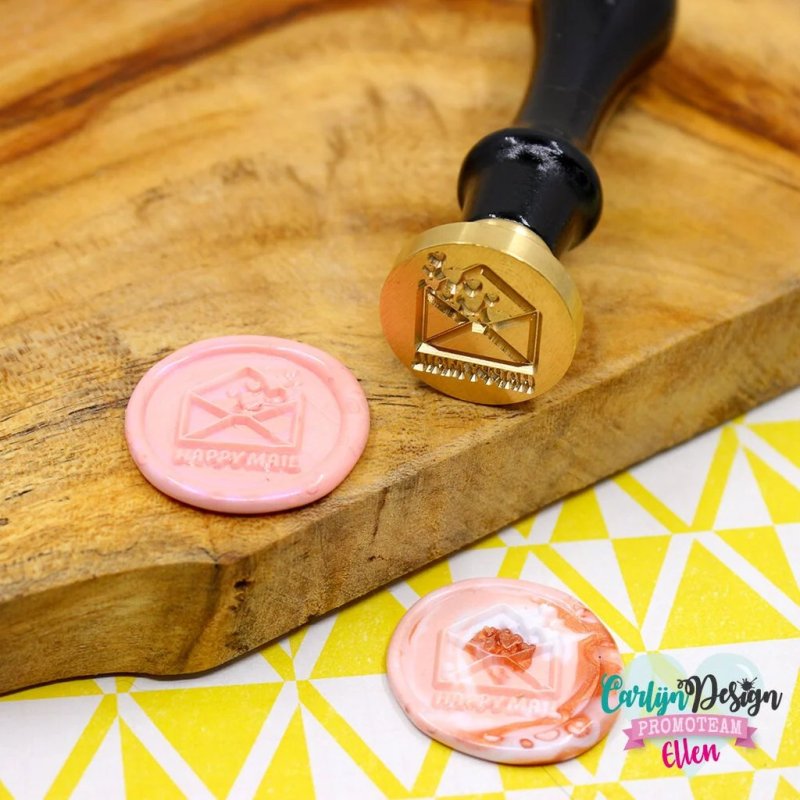 Happy Mail 1 Wax Seal Stamp Carlijn Design
