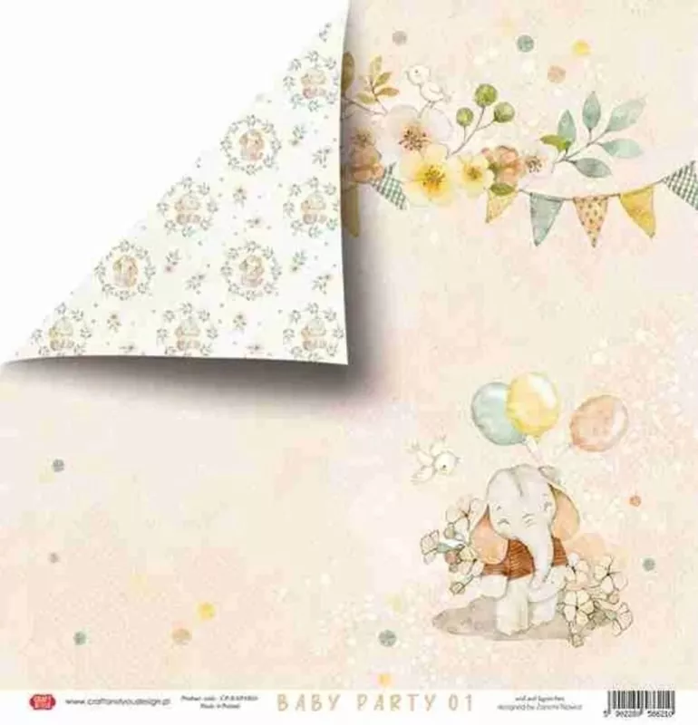 Baby Party 12"x12" Paper Pack Craft & You Design 1