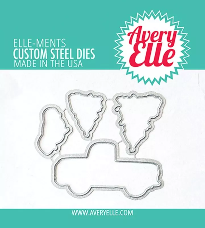 Layered Holiday Truck avery elle dies elle-ments
