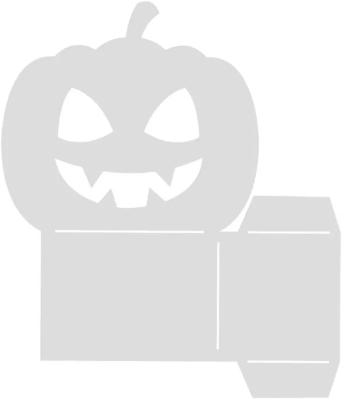 All Hallows Eve - Pumpkin Treat Box stencil crafters companion 1