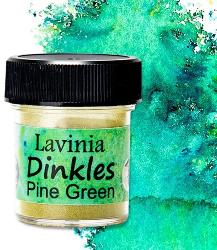 Dinkles Ink Powder Pine Green Lavinia