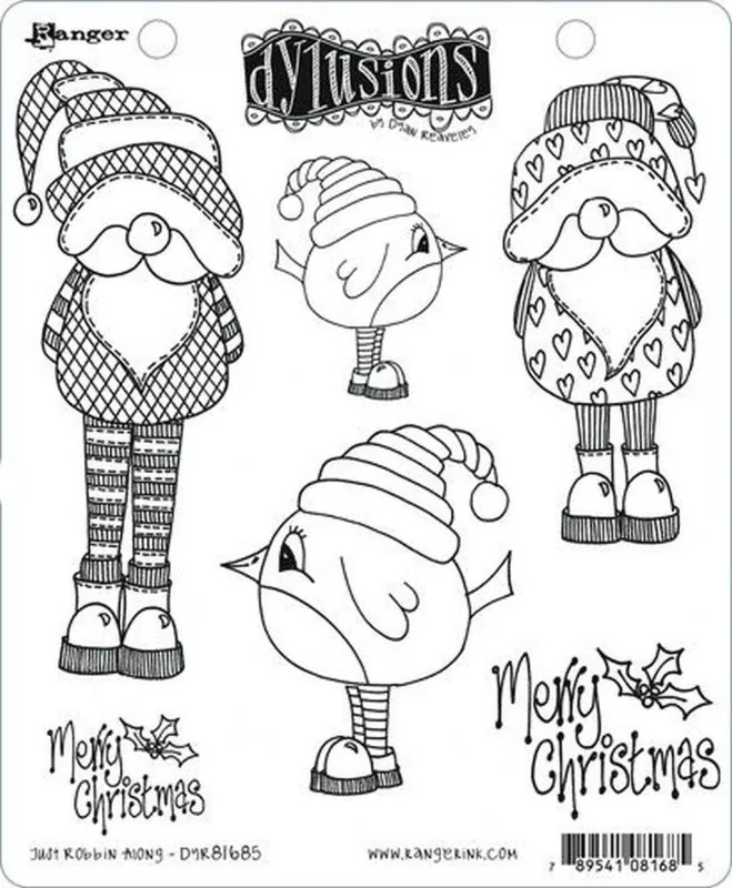 Christmas Just Robbin Along dylusions stamps