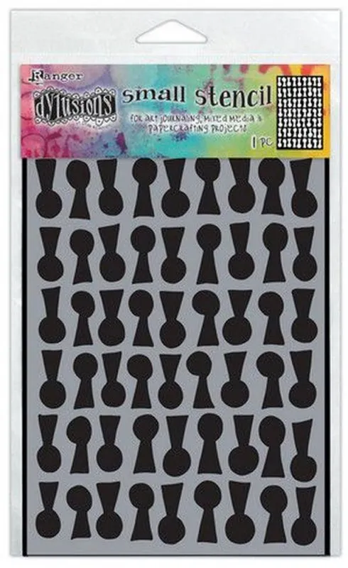 Dylusions Lock 'n' Roll Small Stencil Ranger