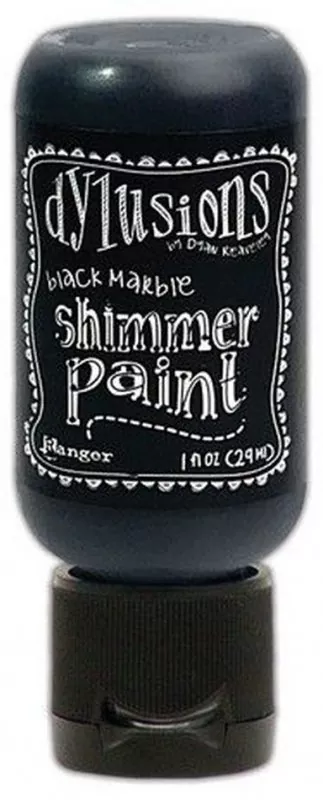 Black Marble Dylusions Shimmer Paint Flip Cap Bottle Ranger