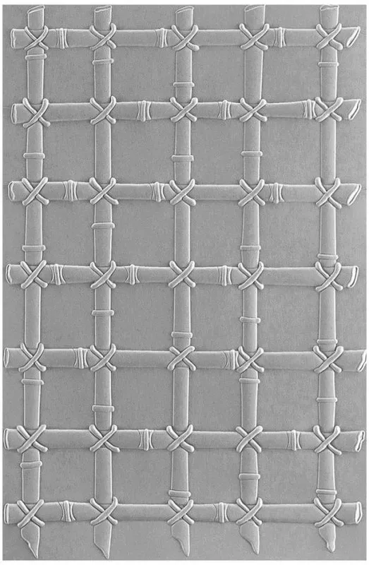 Bamboo Trellis Embossing Folder Spellbinders 1