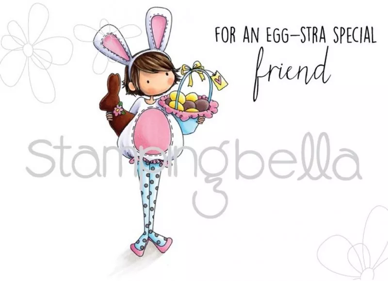 Stampingbella Tiny Townie Ella Loves Easter Rubber Stamps