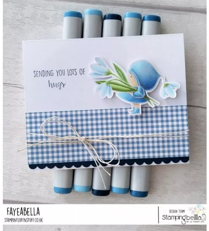 Stampingbella Bundle Girl With a Snowdrop Rubber Stamps 1