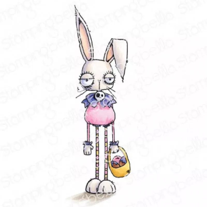 Stampingbella Oddball Easter Bunny Rubber Stamps