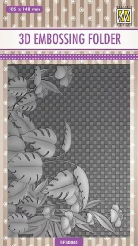 Monstera Deliciosa 3D Embossing Folder from Nellie Snellen