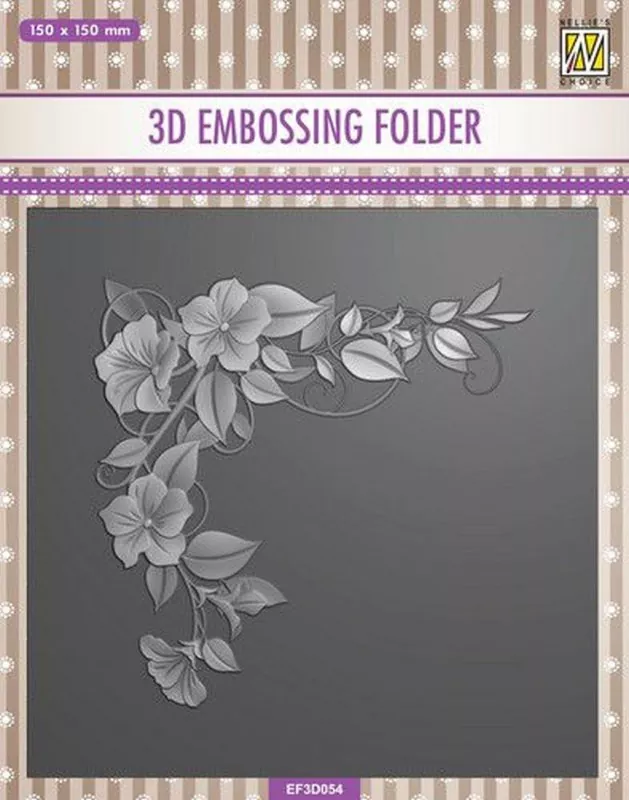 Flowers 1 3D Embossing Folder from Nellie Snellen