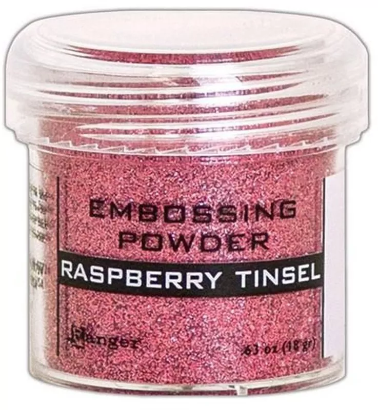raspberry Tinsel Embossing Powder Ranger
