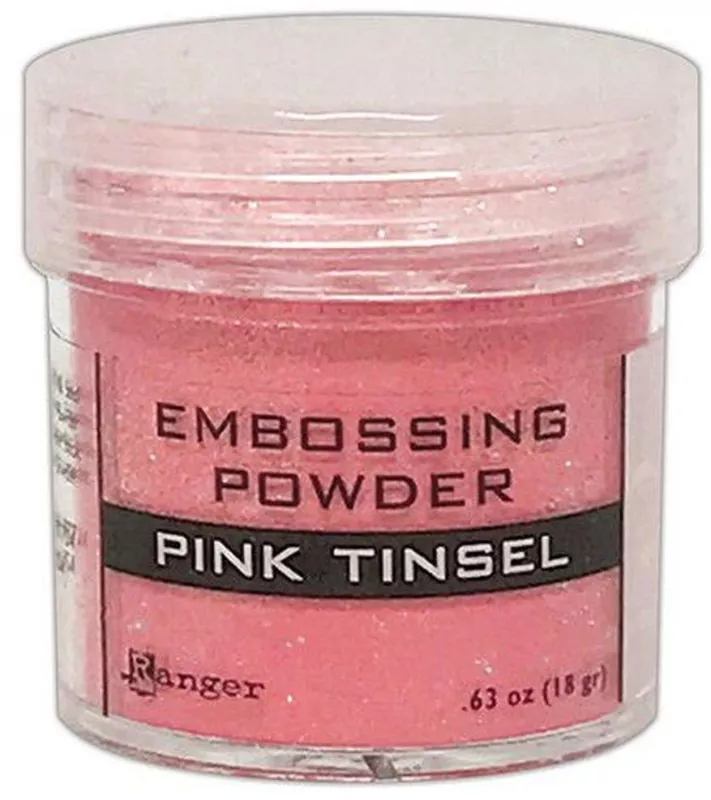 Pink Tinsel Embossing Powder Ranger