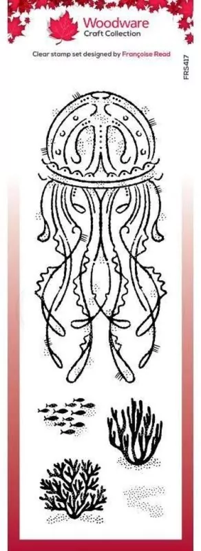 Jellyfish Clear Stamps Woodware Craft Collection