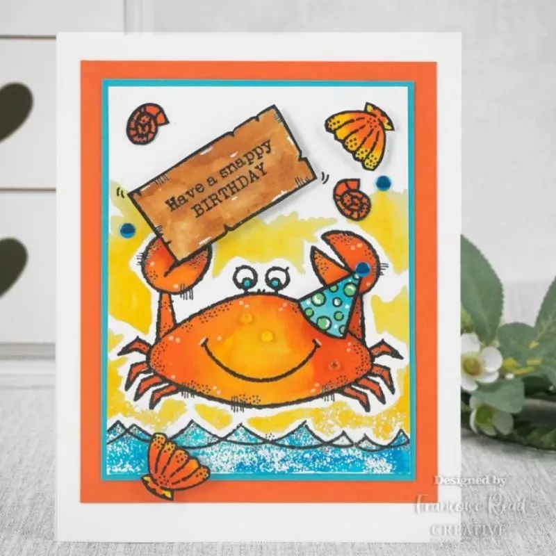 Mr Crab Clear Stamps Woodware Craft Collection 1