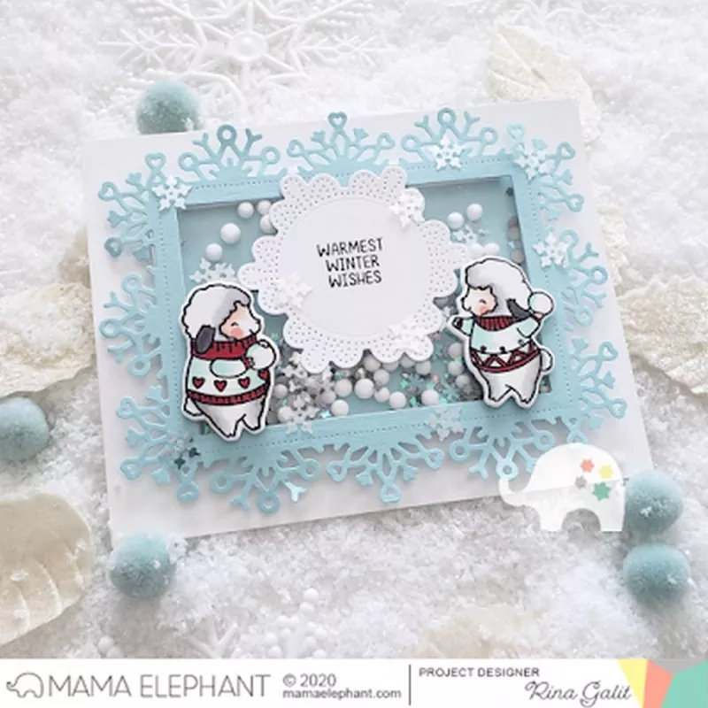 Snow Much Fun Creative Cuts Dies Mama Elephant 2