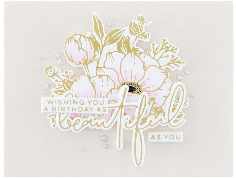 Spellbinders Hello, Friend Sentiments Hot Foil Plate 2
