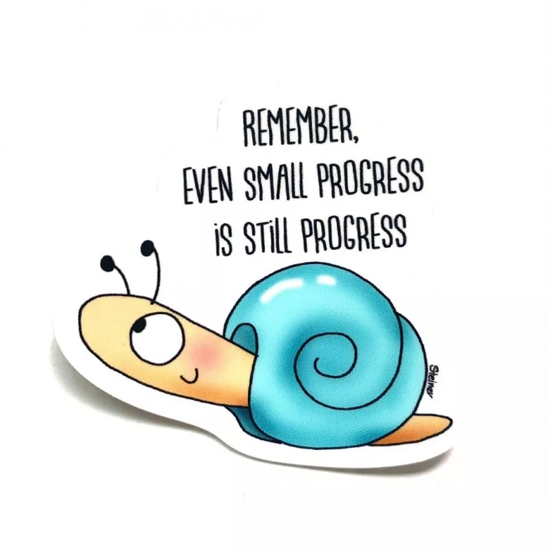 Gerda Steiner Designs Progress Snail Sticker