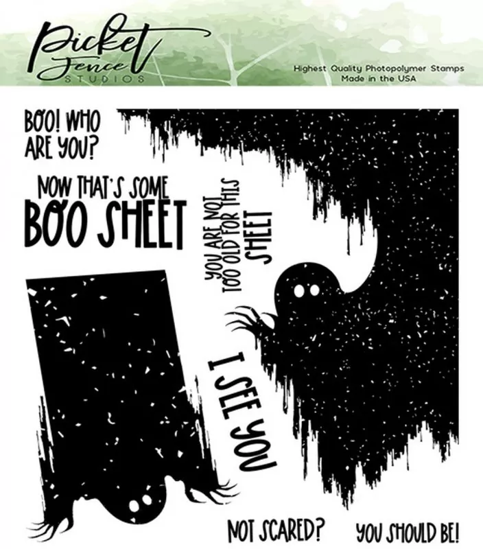 Not scared? You should be! clear stamps picket fence studios