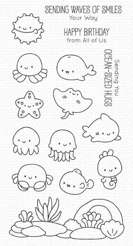 Ocean-Sized Hugs Clear Stamps My Favorite Things