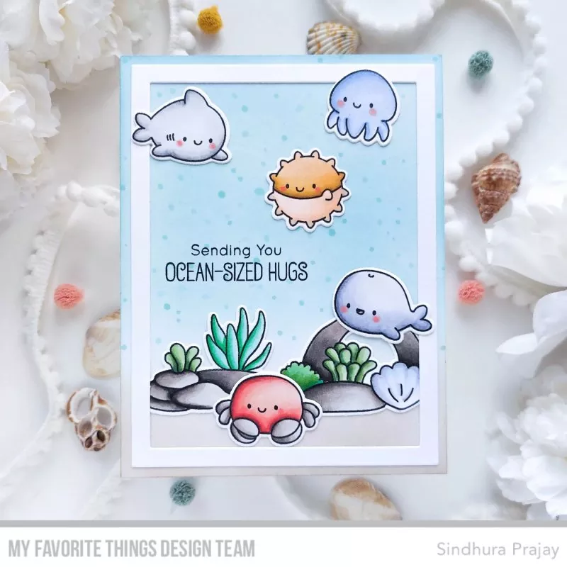 Ocean-Sized Hugs Clear Stamps My Favorite Things 2
