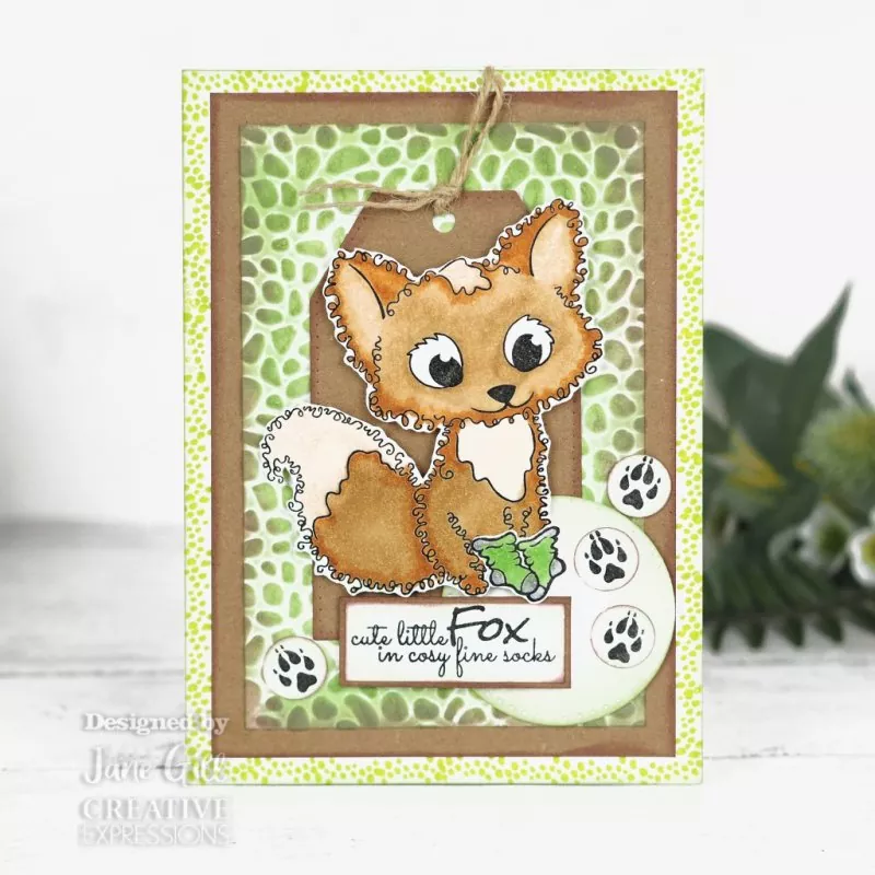 Fuzzy Friends - Freddie Fox Clear Stamps Woodware Craft Collection 2