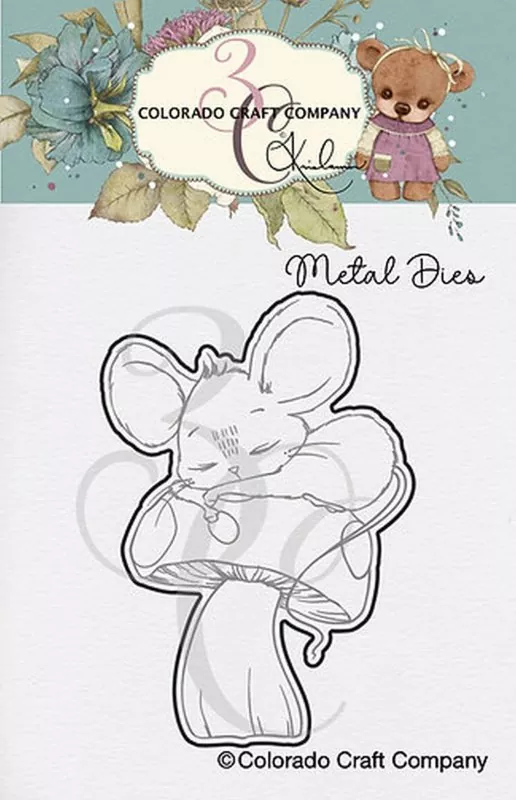Sleeping Mouse Mini Dies Colorado Craft Company by Kris Lauren