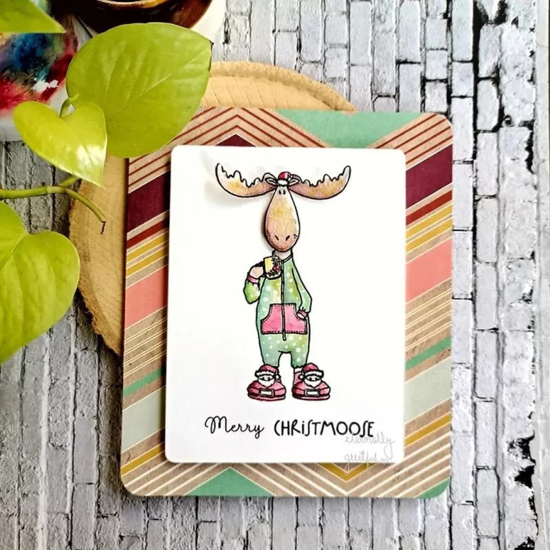 Merry Christmoose Clear Stamps Colorado Craft Company by Kris Lauren 1