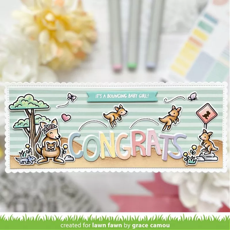 Kanga-rrific Clear Stamps Lawn Fawn 4