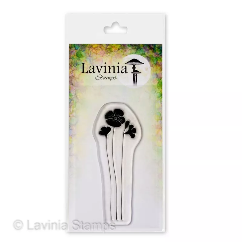 Garden Poppy Lavinia Clear Stamps