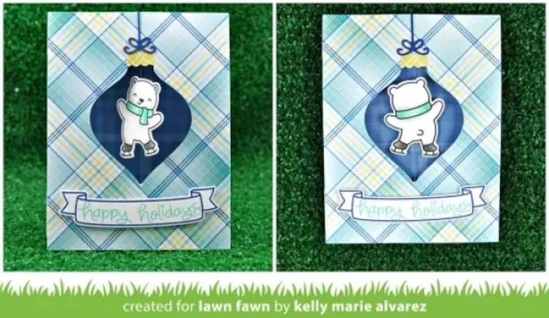 Beary Happy Holidays Dies Lawn Fawn Project 2
