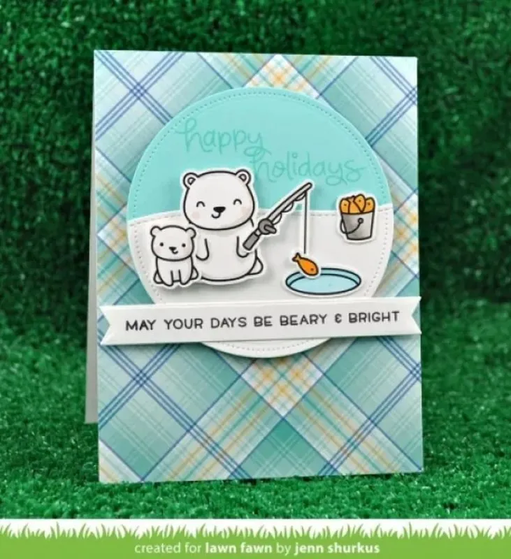 Beary Happy Holidays Dies Lawn Fawn Project 3