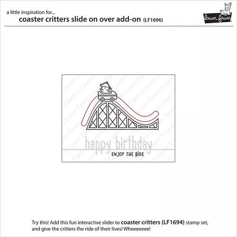 LF1696 lawn fawn cuts coaster critters slide on over add on example