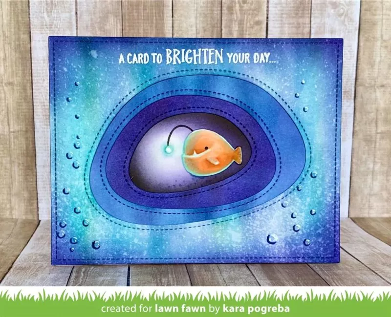 Anglerfish Flip-Flop Clear Stamps Lawn Fawn 1