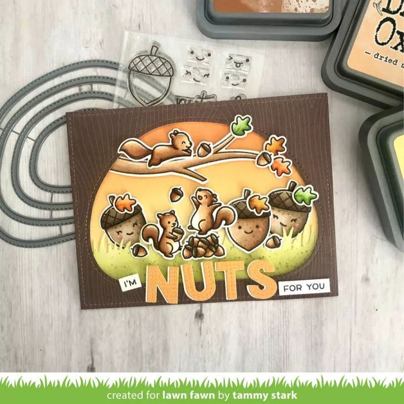 LF2407 Let's Go Nuts Clear Stamps Lawn Fawn 2