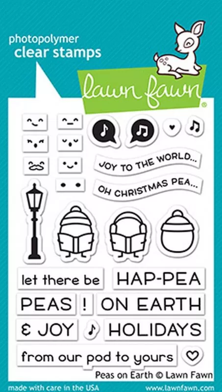 LF2421 Peas On Earth Clear Stamps Lawn Fawn