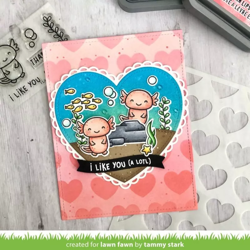 LF2464 I Like You (A Lotl) Clear Stamps Lawn Fawn 5