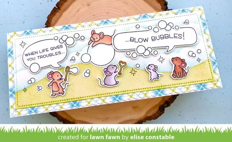 Bubbles of Joy Clear Stamps Lawn Fawn 1