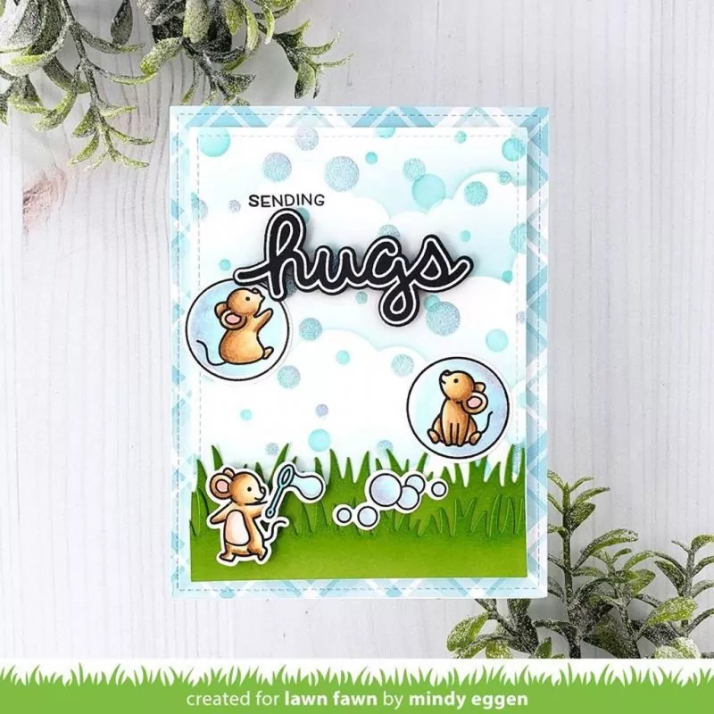 Long Distance Hugs Clear Stamps Lawn Fawn 2