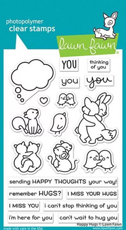 Happy Hugs Clear Stamps Lawn Fawn