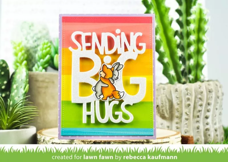 Happy Hugs Clear Stamps Lawn Fawn 1