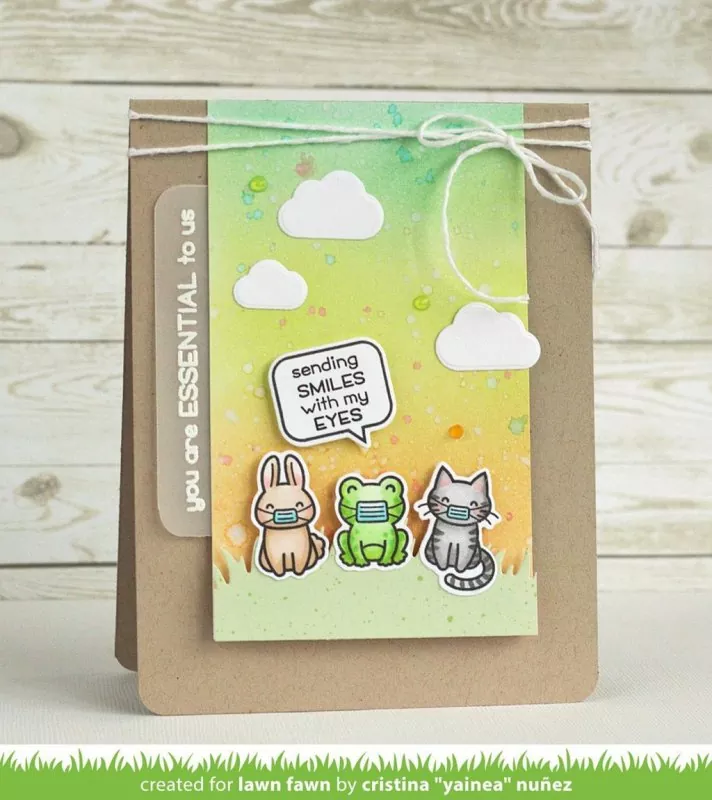 Say What? Masked Critters Clear Stamps Lawn Fawn 2