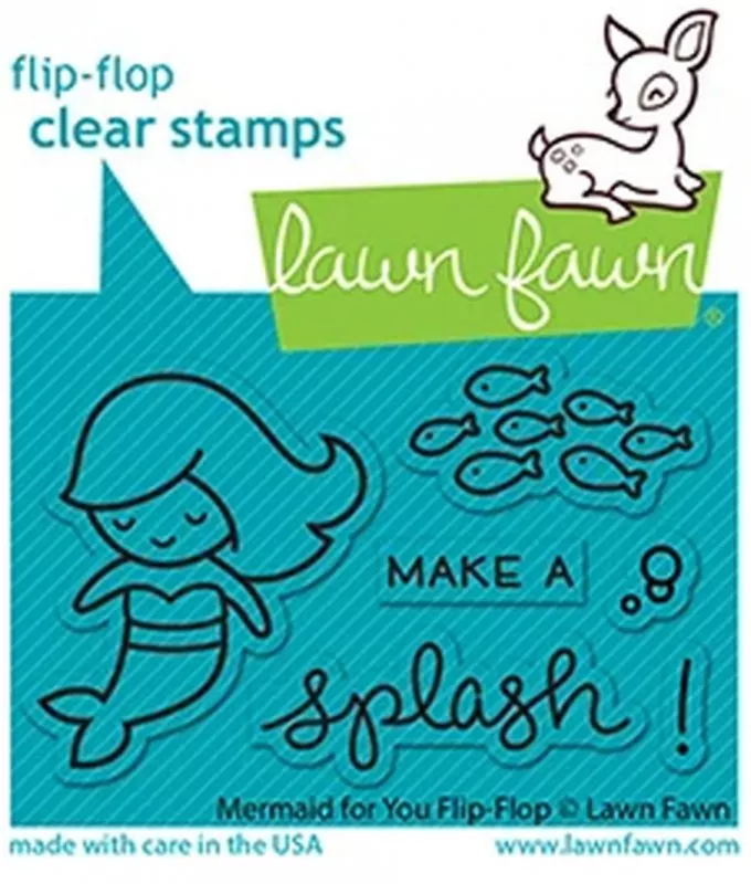 Mermaid for You Flip-Flop Clear Stamps Lawn Fawn