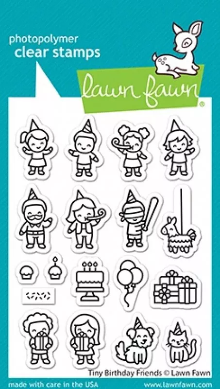 Tiny Birthday Friends Clear Stamps Lawn Fawn