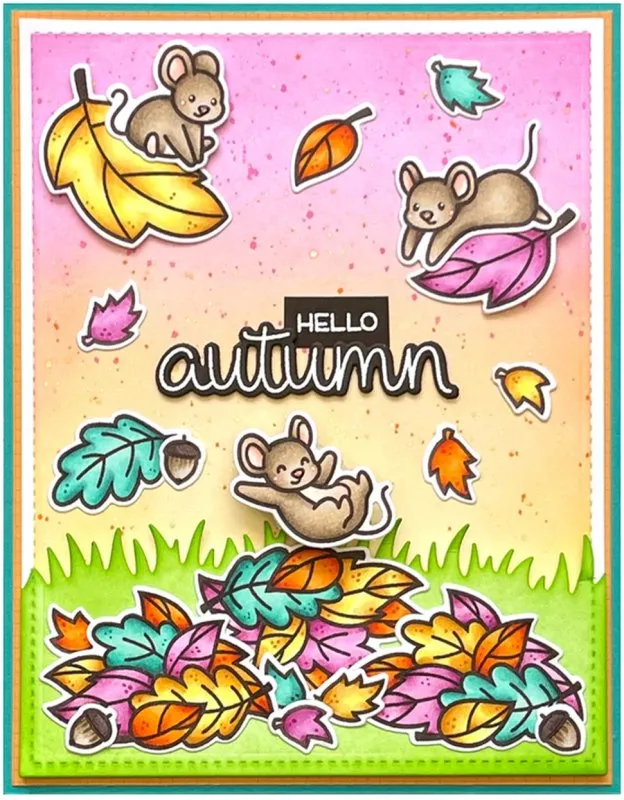 Scripty Autumn Sentiments Dies Lawn Fawn 2