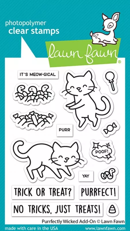 Purrfectly Wicked Add-On Clear Stamps Lawn Fawn