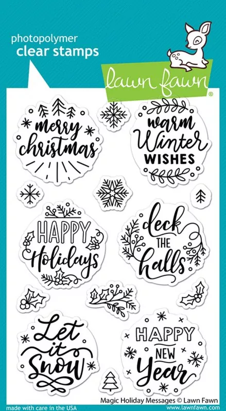 Magic Holiday Messages Clear Stamps Lawn Fawn